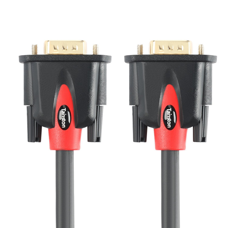 Tainston VGA to VGA Cable HD15 Monitor Cable with Ferrites Male to Male-25 Feet 25 Feet