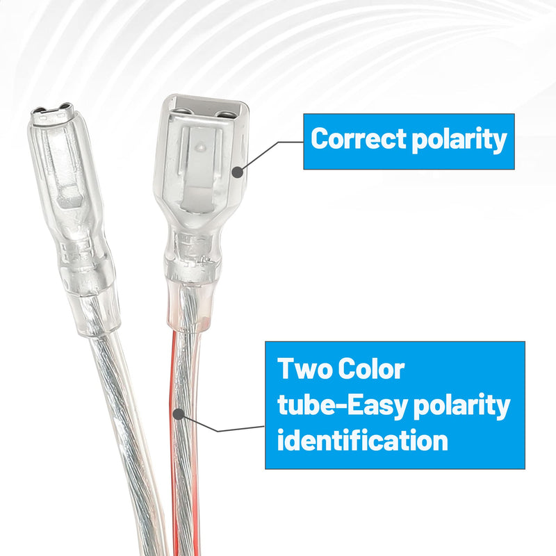 RED WOLF Car Speaker Wiring Harness Connector Compatible with 2015-2021 GMC Sierra Chevrolet Silverado Buick Enclave Cadillac Escalade Mount Aftermarket Front Rear Door Speaker Wire Cable Plug 2 Pair