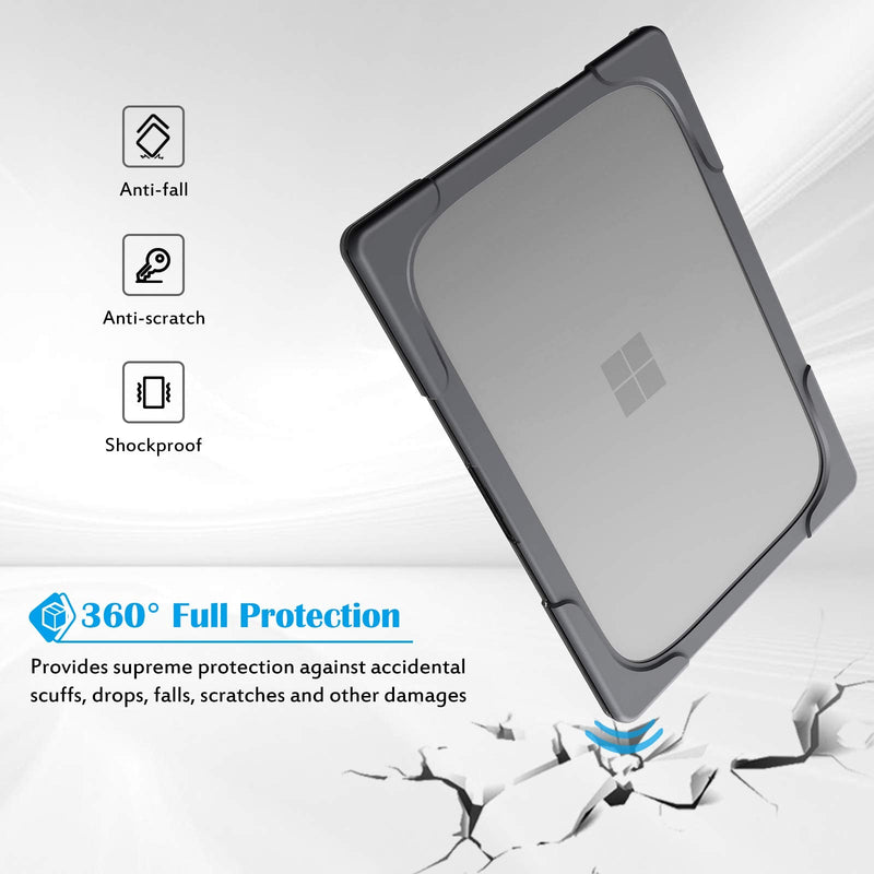 ProCase Hard Case for 15 inch Microsoft Surface Laptop 4/ Surface Laptop 3, Heavy Duty Hard Shell Protective Cover with Fold Kickstand for Surface Laptop 4/3 15 inch–Grey