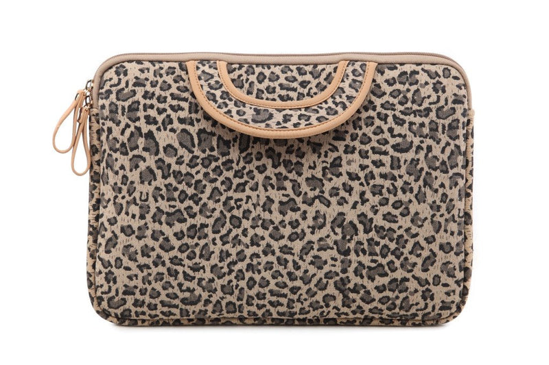 15.5 Inch Laptop Sleeve Case-Stylish Leopard Ultrabook Sleeve MacBook Bag for Acer/Asus/Dell/iPad Pro/Lenovo/MacBook Pro/MacBook Air/Surface Pro 4 with Handle 15-15.6inches