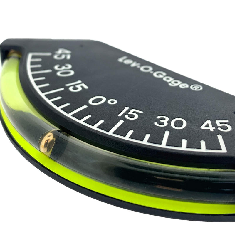 Sun Company Lev-o-gage Heel-Angle Sailing Clinometer (Marine Model) | Mounts on Bulkhead of Boat