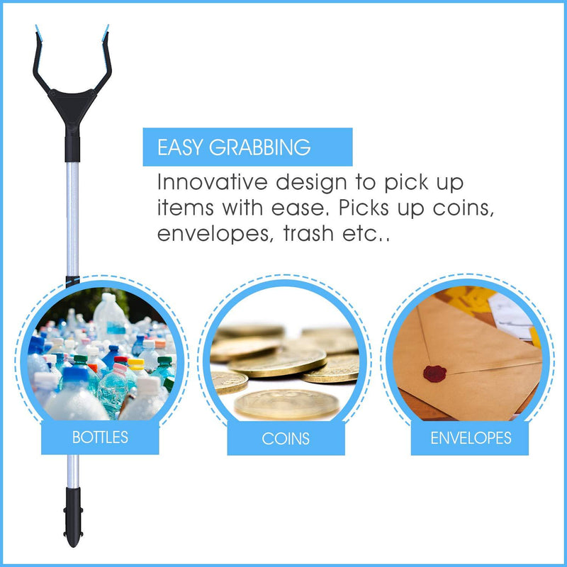 Grabber Reacher Tool,FitPlus Premium Grabber Tool 32 Inch with Magnet, Grabber Reacher for Elderly, Lightweight Extra Long Handy Trash Claw Grabber