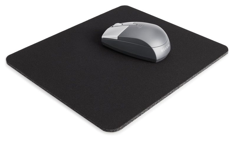 Belkin Standard 8-Inch by 9-Inch Computer Mouse Pad with Neoprene Backing and Jersey Surface (Black) (F8E089-BLK)