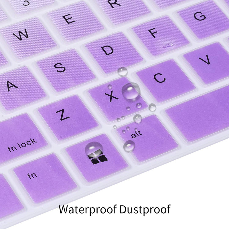 Keyboard Cover for 14" HP ProBook 445 G6 14", HP ProBook 440 G5 G6 G7 14", HP ProBook x360 440 G1 14", HP ProBook 640 G4 G5 14" Notebook, Ombre Purple&Pink