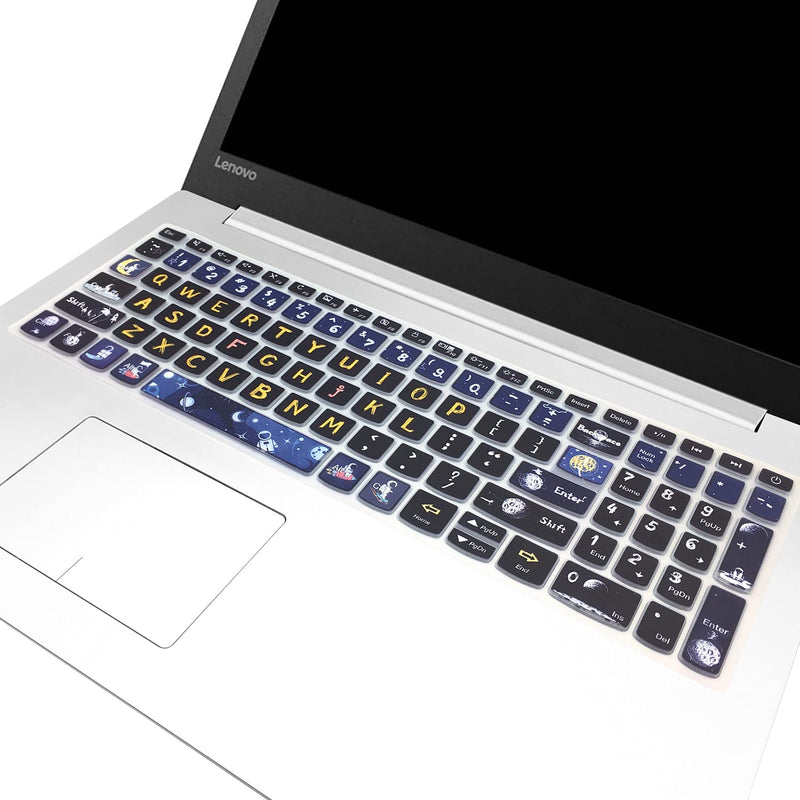 Keyboard Cover for Lenovo IdeaPad 320 330 330s 340s 520 720s 130 S145 L340 S340 15.6 inch / 2020 Lenovo ideapad 3 15.6'' / Lenovo IdeaPad 320 330 L340 17.3'', Space Man
