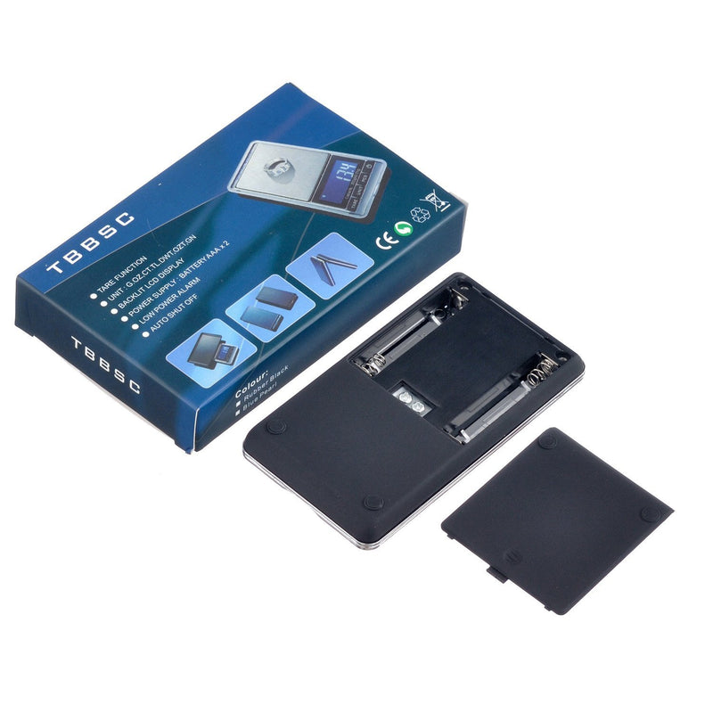 TBBSC Jewelry Scale,Reloading Weighing, High, Precision Digital Pocket Scale (Silver-200g/0.01g) Silver-200g/0.01g