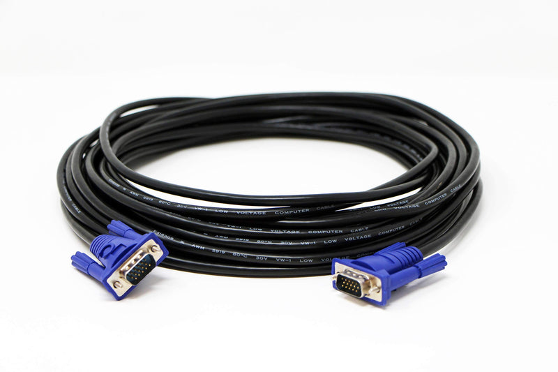 Tupavco TP606 - VGA Cable 30ft - Computer/Monitor/Projector/PC/TV Cord 15 PIN, 30 Feet Long Video Cord