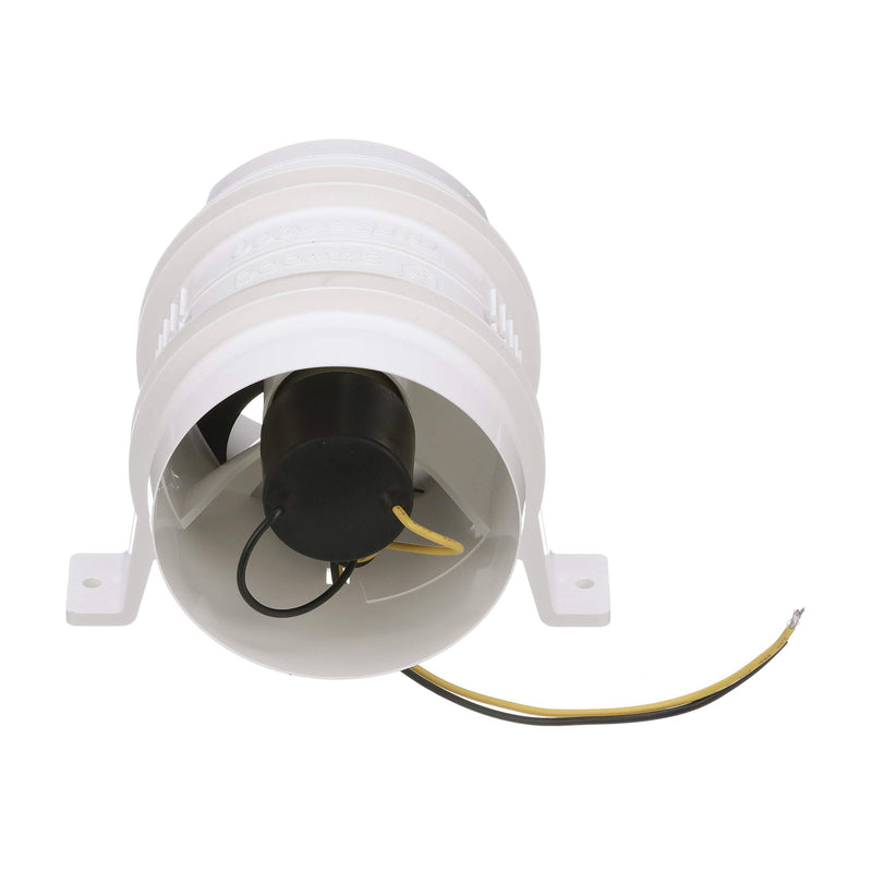 Attwood 1749-4 Turbo 4000 Series II In-Line Blower, For 4-Inch Interior Diameter Vent Hose, Water Resistant, 12-Volt Unspecified