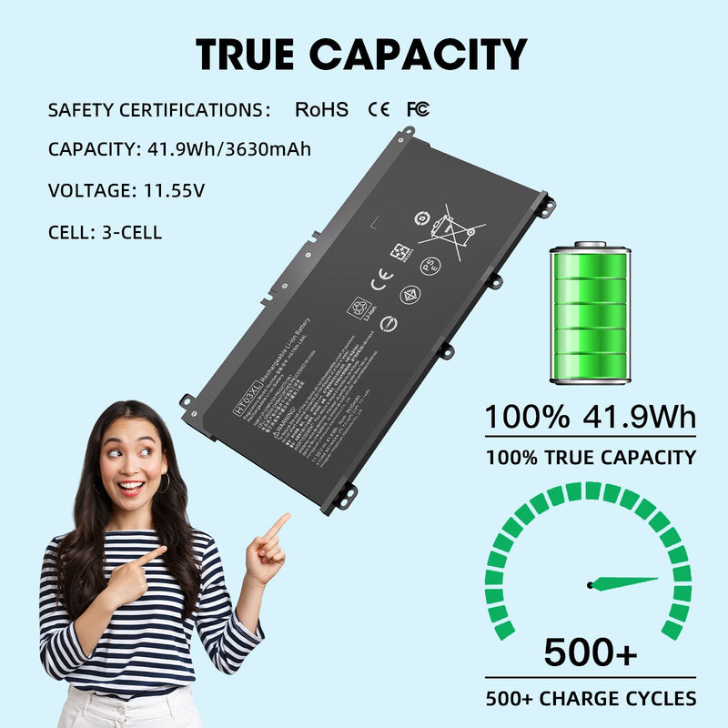 HTO3XL Laptop Replacement L11119-855 HT03XL Battery for HP Pavilion 15-CS3073CL 15-CU0058NR 15Z-CW100 15-CS3153CL 15T-CS200 15-CS0XXX 15-CS2064ST 15-CS3XXX 15-CW1068WM 15T-CS300 15-CW1063WM 15Z-CW000