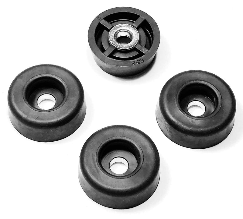 20 Medium Round Rubber Feet - .312 H X .859 D - Made in USA - Great for Cutting Boards, Electronics, Hobby - Food Safe