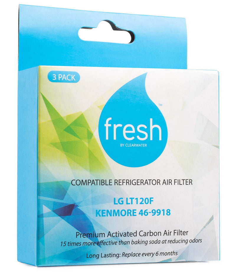 Fresh LG LT120F Air Filter Replacement, Compatible Model Numbers: Kenmore Elite 9918, 795 and LG ADQ73214404, LMXS30776S, 3 Pack - Fresh