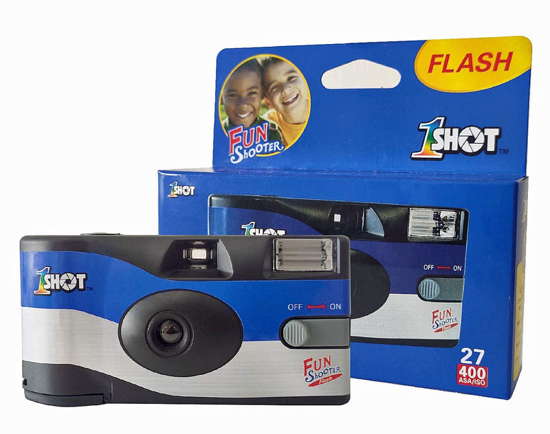 Disposable Camera 35mm Film Single Use One Shot 400 ASA/ISO 27 Exposures with Flash 2-Pack
