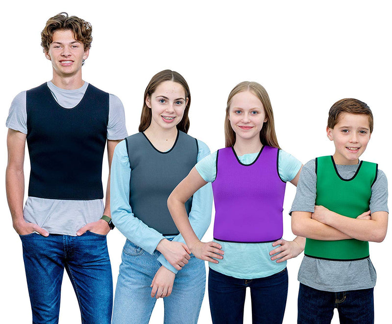 Special Supplies Sensory Compression Vest Deep Pressure Comfort for Autism, Hyperactivity, Mood Processing Disorders, Breathable, Form-Fitting, Kids and Adults (Green, Medium 20x36 inches) Green Medium (Pack of 1)