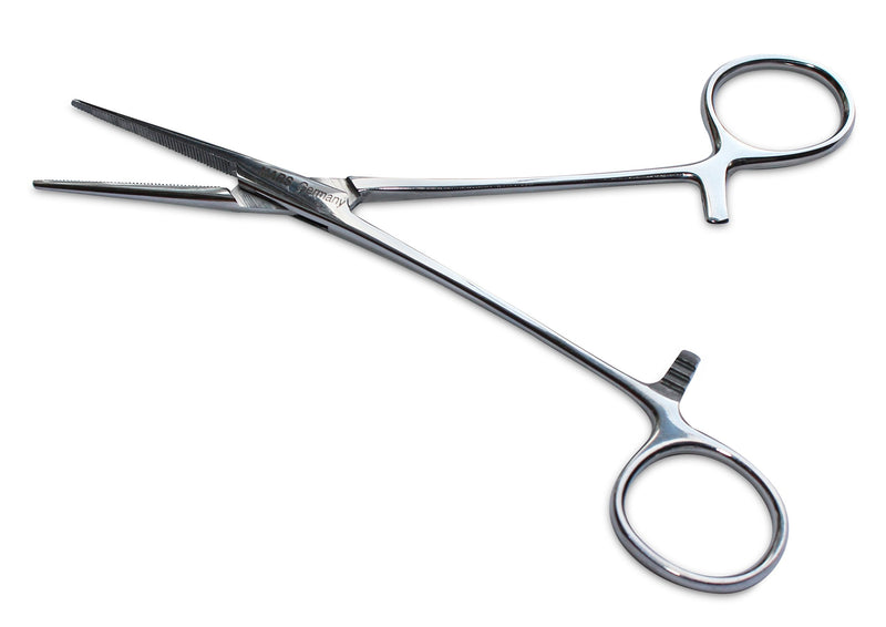 Mars Professional Hairpuller and Hemostat, Surgical Grade Stainless Steel and Locking Mechanism 6.25" Length