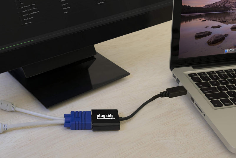 Plugable DisplayPort to VGA Adapter (Supports Windows and Linux Systems and Displays up to 1920x1080, Passive)