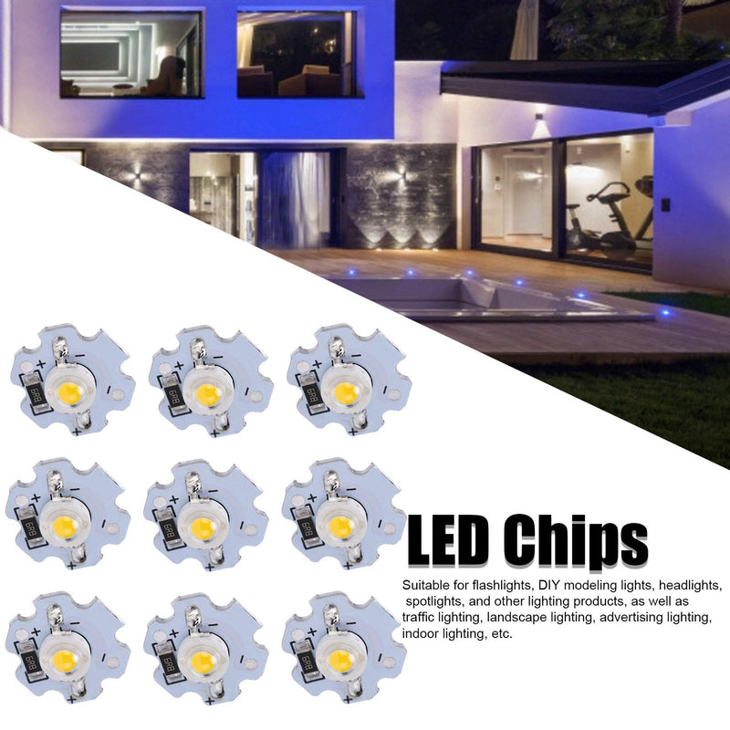 KIMISS LED Chips LED Chips Aluminum 25pcs 5V LED Chips 200Lm 1W High Power LED Lamp Beads for DIY Lighting Fixtures (Warm White) Warm White