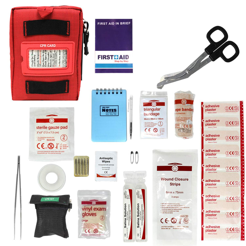 EverOne Handy 50 Piece First Aid Kit, Red