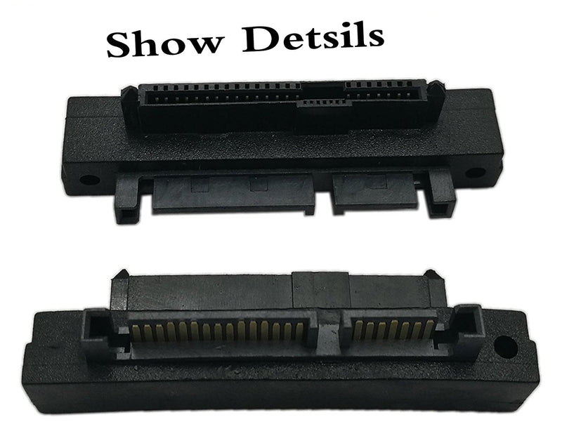 zdyCGTime SAS 22 Pin to 7 Pin + 15 Pin SATA Hard Disk Drive Raid Adapter with 15 Pin Power Port-Right Angle 90 Degree