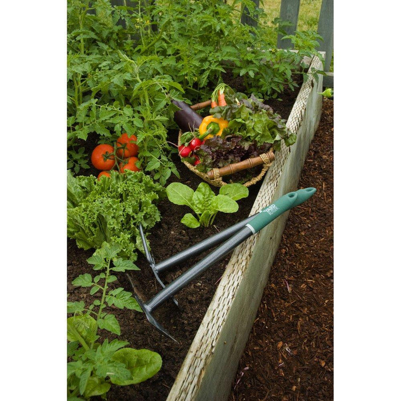 Yard Butler Terra Weeder All Steel 15” Weeding Tilling Digging Chopping Dual Head Weeder & Garden Hoe Hand Tool – TT-1W