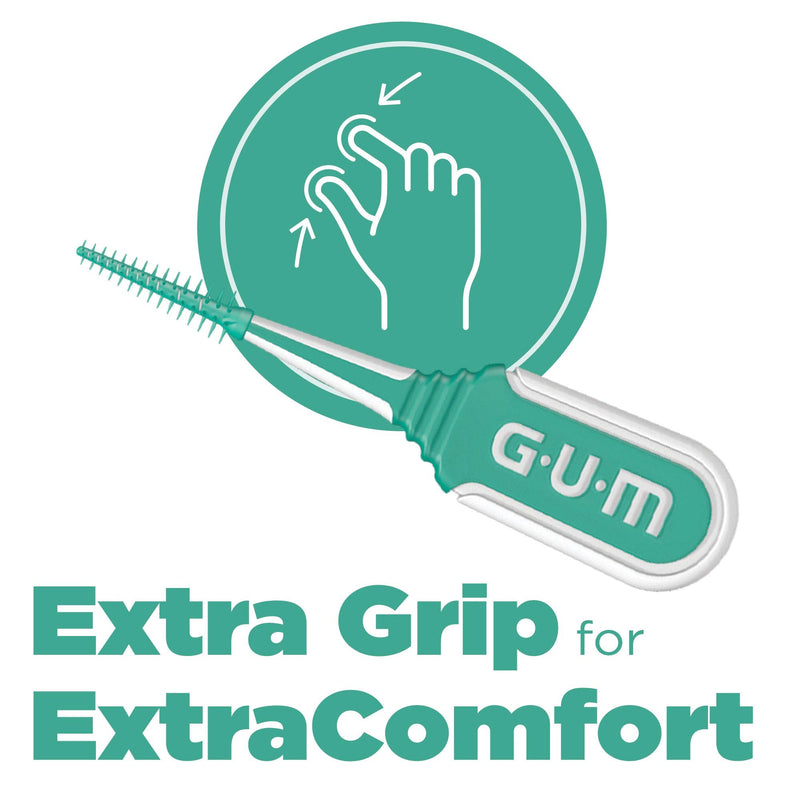 GUM - 6705RW Soft-Picks Comfort Flex Mint Dental Picks, New Invigorating Mint Flavor, 80 Count (Pack of 4) 320 ct