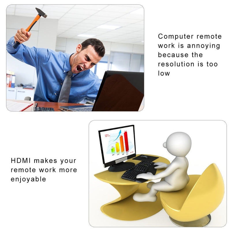 HDMI Dummy Plug Display Emulator for Headless PC 4096x2160@60Hz, 3 Pack 4K Virtual Screen