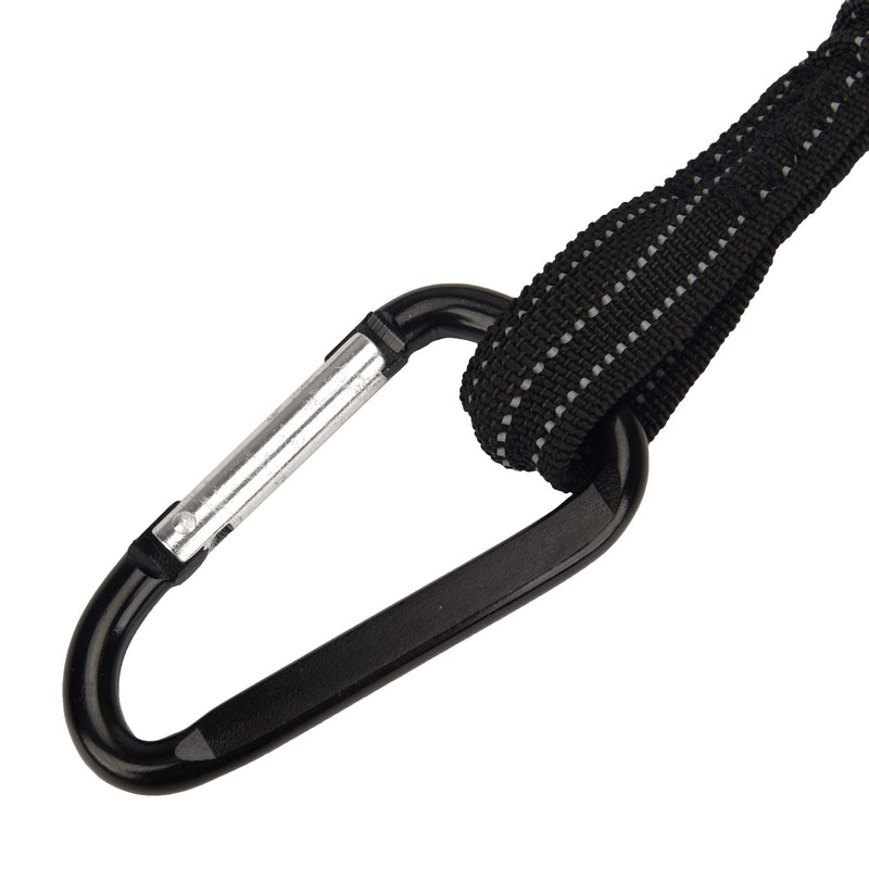 BESNIN Tool Lanyard 30 Ib Weight Limit 2pcs Safety Lanyard Adjustable Loop End for Working Tools 2pcs*black