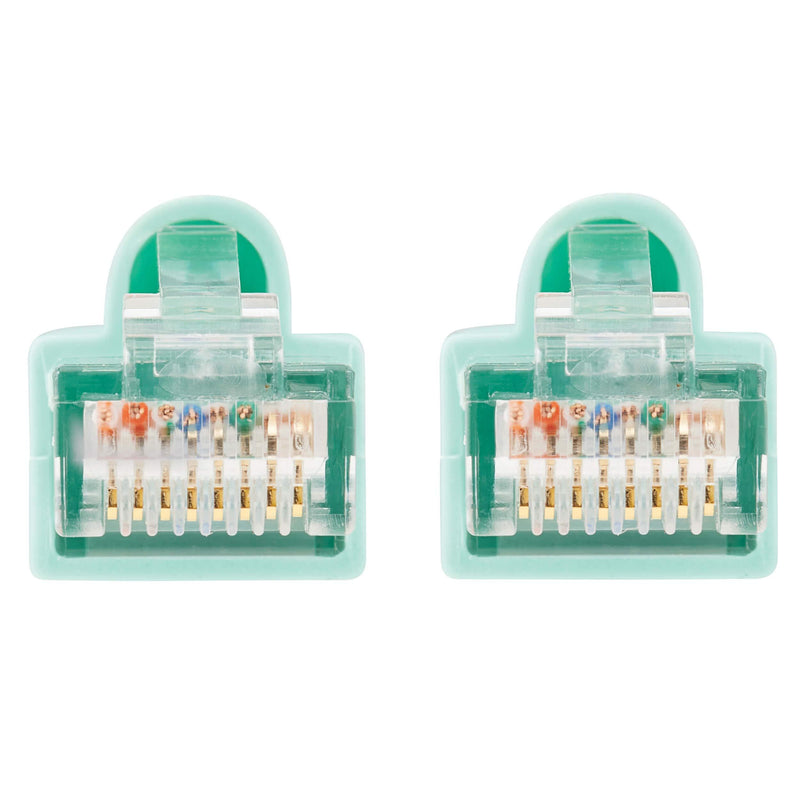 Tripp Lite Augmented Cat6 (Cat6a) Snagless 10G Certified Patch Cable (RJ45 M/M) - Aqua, 14-ft.(N261-014-AQ)
