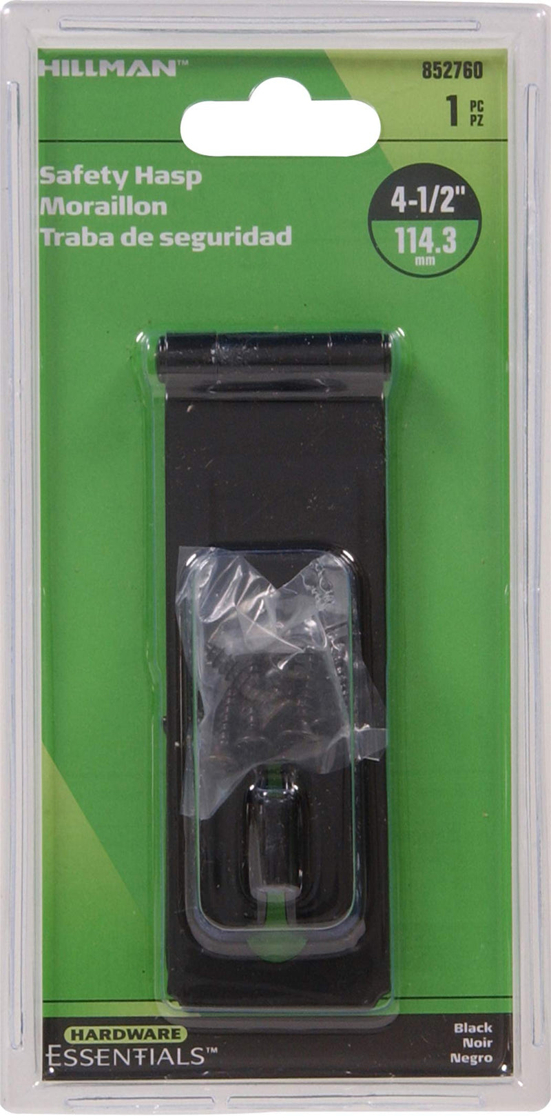 The Hillman Group 852760 Fixed Staple Safety Hasp, 4-1/2"