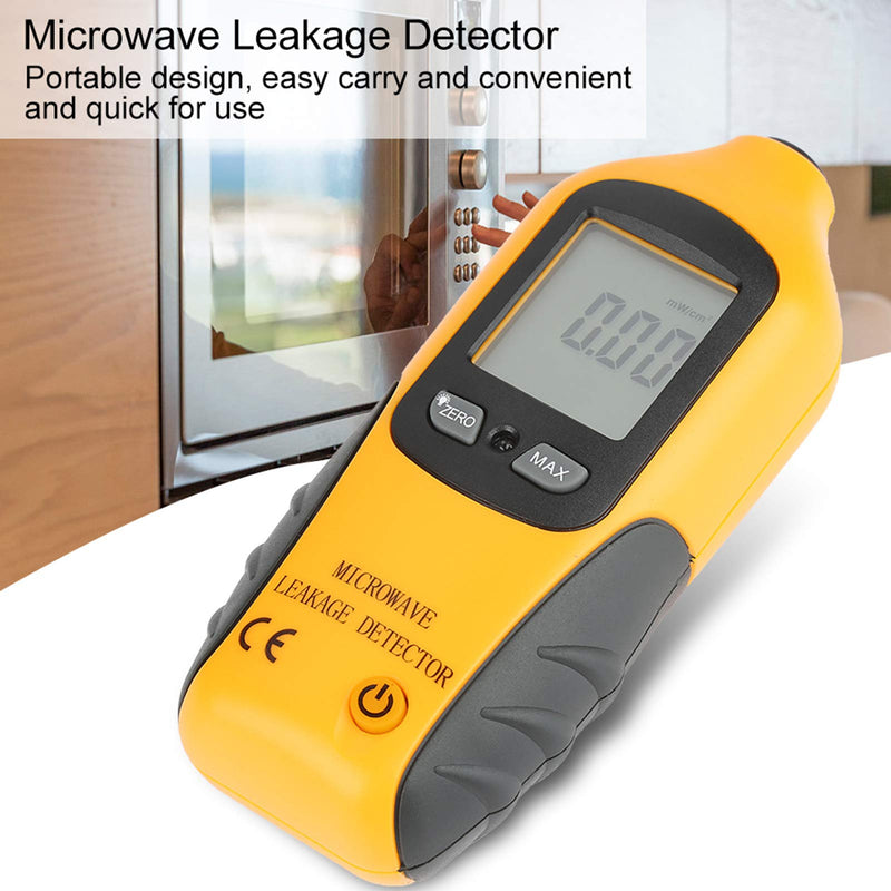 High Precision Microwave Detector HT-M2 Digital LCD Display Microwave Leakage Detector Radiation Meter Tester High Sensitivity to Radiation and Built in Alarm Function