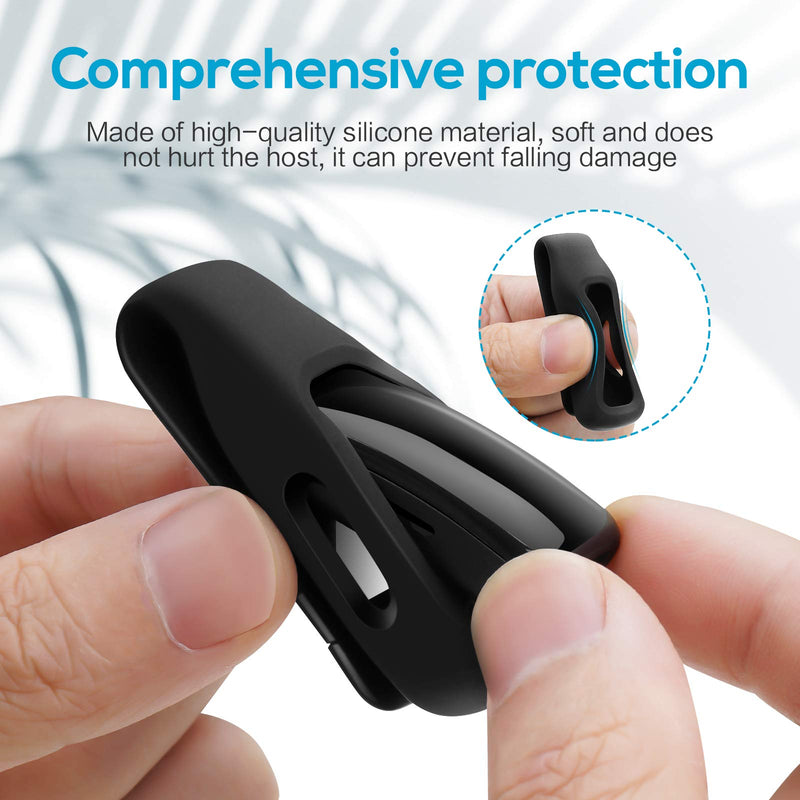 EEweca 3-Pack Clip Case Accessory for Fitbit Ace 3 & Inspire 2, Black+Black+Black (not for Inspire, Inspire hr, ace 2)