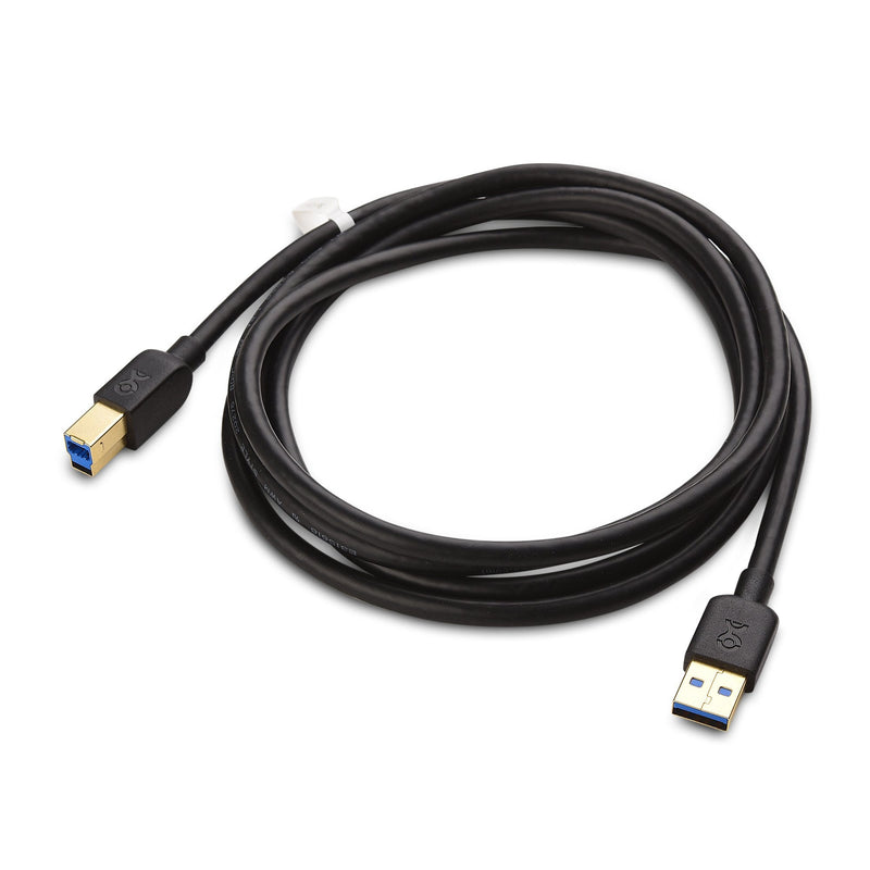 Cable Matters USB 3.0 Cable (USB 3 Cable, USB 3.0 A to B Cable) in Black 6 ft 6 Feet 1