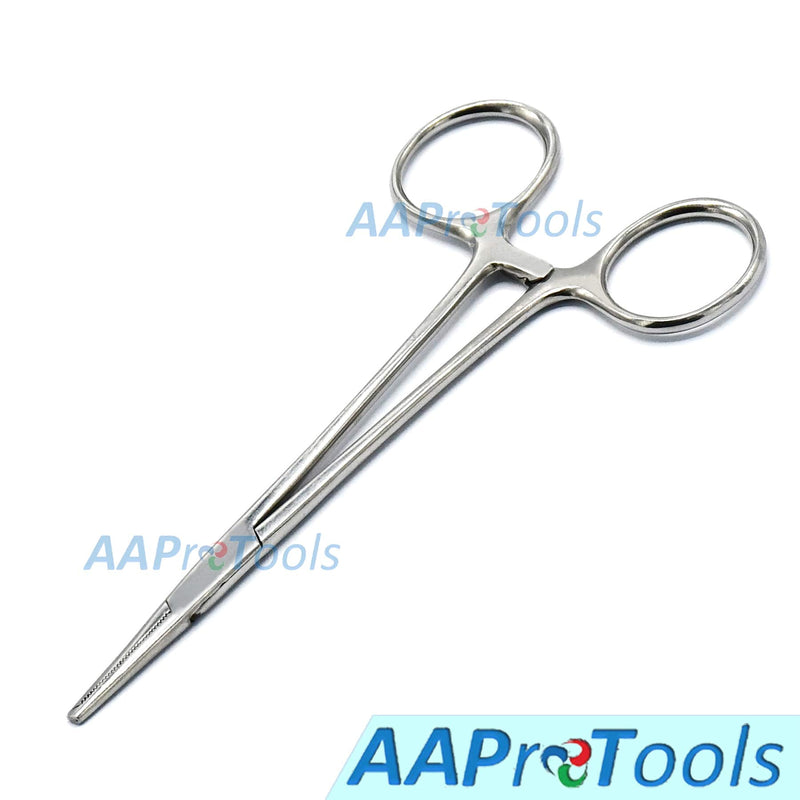 Mosquito Kocher Forceps 5" Teeth 1x2 Straight Hemostat Multi Position Locking Ratched Surgi Instruments