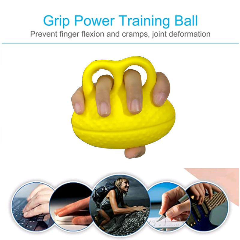Finger Ball Exerciser Grip Ball Strength Squeeze Stress Balls for Hand, Finger Grip Strengthening Exercise for Hand