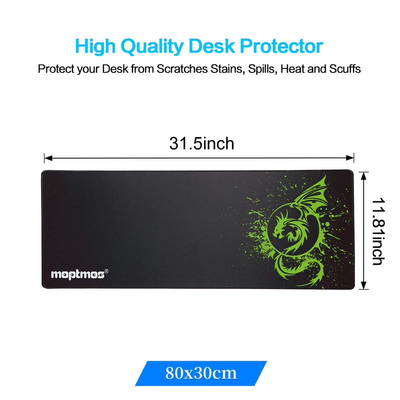 Large Mouse Pad Extended Speed Gaming Mouse Pad Fly Dragon Mouse Pad Gamer Office Computer Mouse Mat (A-Green) A-Green