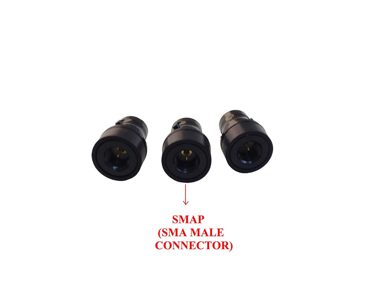 Anteenna TW-BNCJ-SMAP (3 Packs) Adaptor Connector BNC Female to SMA Male is Suit for Ham (144/430MHz) Handheld Antenna BNC Male