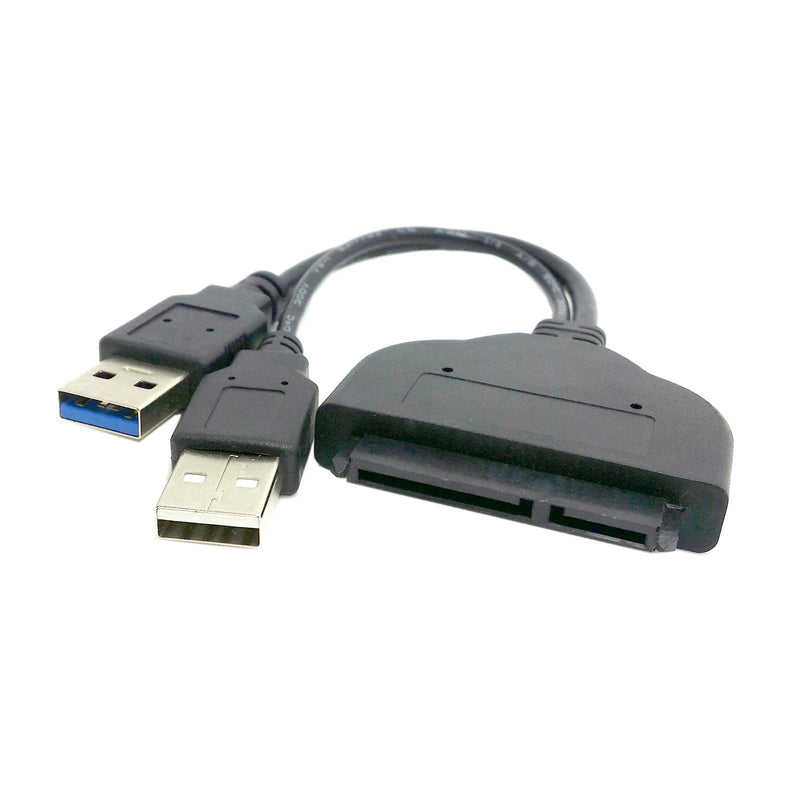 Cablecc USB 3.0 to SATA 22pin 2.5 Hard Disk to 2 in 1 Combo Mini PCI- E 2 Lane M.2 NGFF & mSATA SSD Adapter Converter