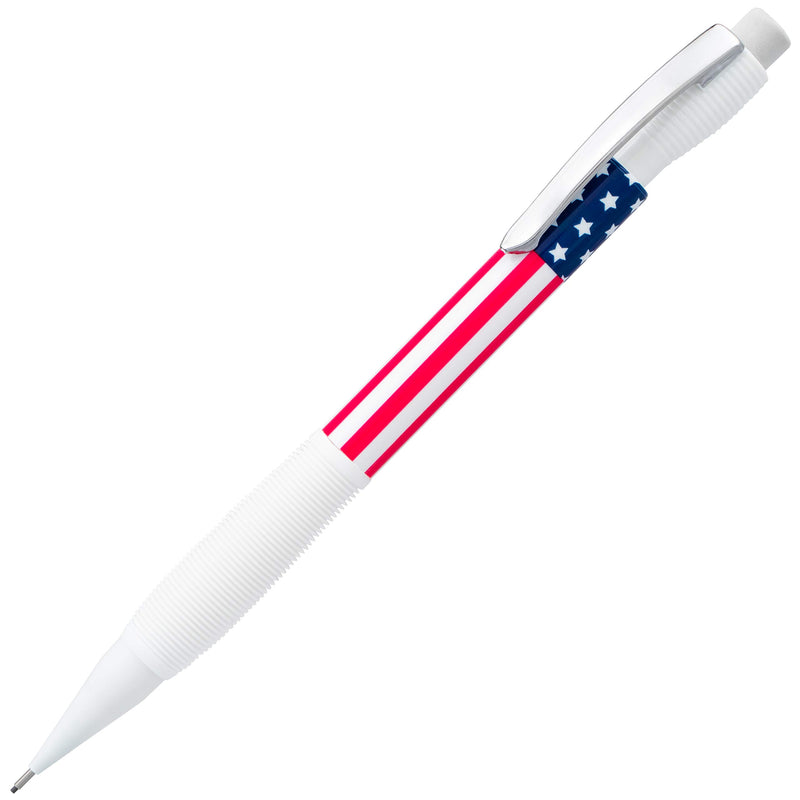 Icy Mechanical Pencil, (0.7mm) Medium Line, Flag Barrel, Assorted Grips (B/C/W), 3-PK 3 Pack