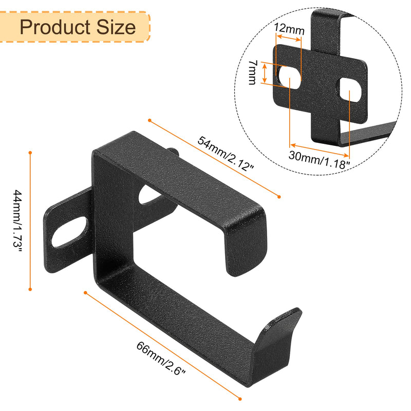 PATIKIL Server Rack Cable Management D Ring Hooks, 10 Set Wire Organizer Cable Organizers Vertical Mount Accessories for Network Cables Fiber Optic