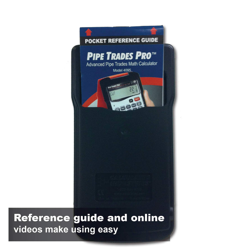 Calculated Industries 4095 Pipe Trades Pro Advanced Pipe Layout and Design Math Calculator Tool for Pipefitters, Steamfitters, Sprinklerfitters and Welders | Built-in Pipe Data for 7 Materials , White