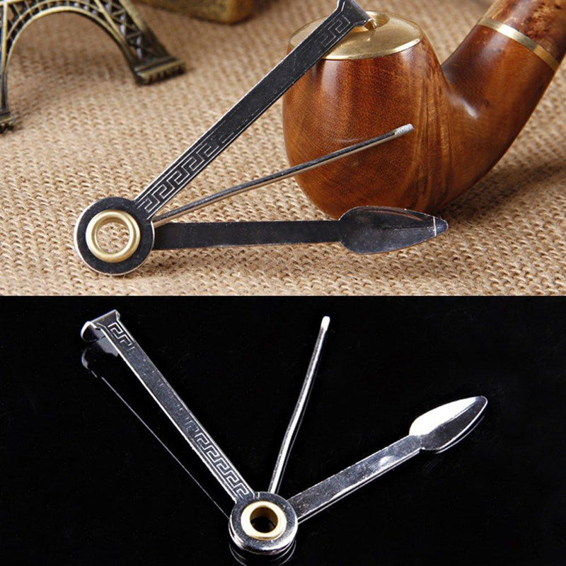 yueton Pack of 2 New Pocket or Pouch 3in1 Stainless Steel Catlinite Cleaner Cleaning Tool Reamers Tamper