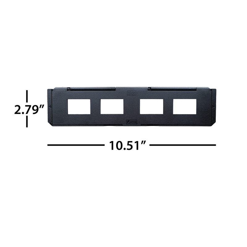 Magnasonic Long Tray Slide Film Holder for 35mm Compatible Film Scanners, Holds 4 Slides to Speed up Processing Time, Easy to Use, Gently Flattens and Protects Film Edges - Set of 3 (ST01)