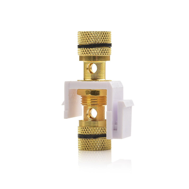Cable Matters 5-Pack Banana Jack Binding Post Keystone Jack Inserts with Black Ring