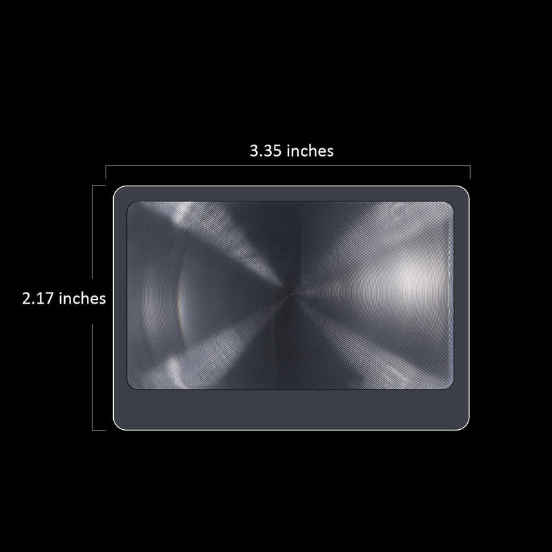 20 Pieces Thin Fresnel Lens Pocket Size Magnifier Lenses Credit Card Magnifier for Reading or Fire Starter