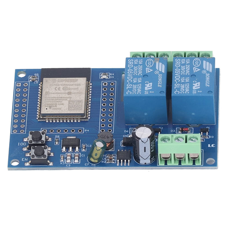 Dual relay module ESP32 development board ESP32-WROOM secondary development DC5-60V power supply