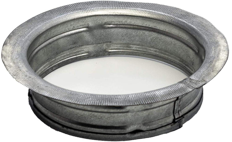Vent Systems 8" Inch Air Vent Duct Connector Flange Straight Ventilation Pipe Metal Ducting Connector Plate For Cooling Heating Ventilation System HVAC 1 8'' Inch