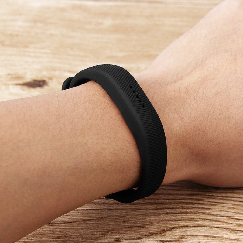 Huadea Compatible Replacment for Fitbit Flex 2,with Watch Buckle Comfortable Soft Silicone Wristband (4 Pack)