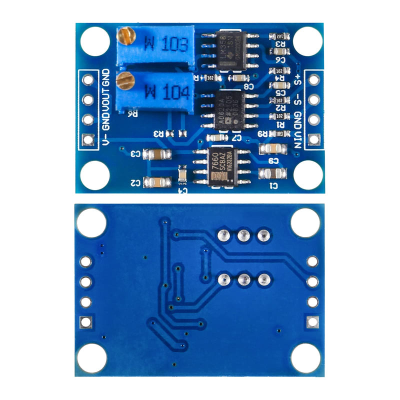 ACEIRMC 2pcs Voltage Amplifier Module AD620 Instrumentation Amplifier Module Signal Amplifier Module DC 3-12V High Precision