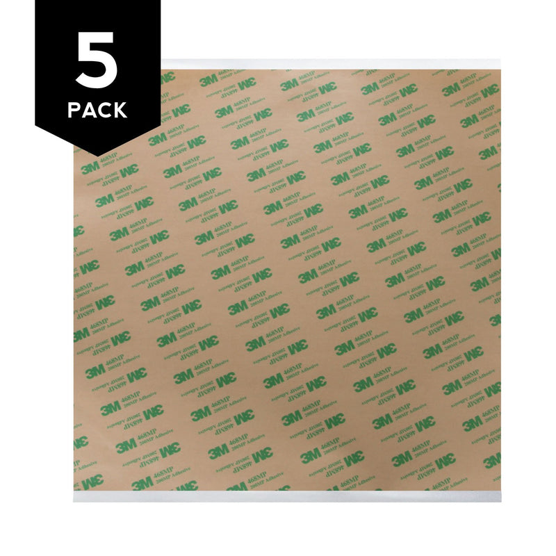 Gizmo Dorks 3M 468MP Adhesive Transfer Tape Sheets 12" x 12" (5-Pack)