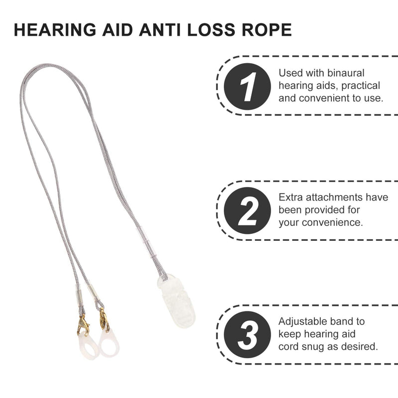 Scicalife BTE Hearing Aids Clip For Adults- New Designed Portable Rope Anti-lost Lanyard Fixation Cord Protection Rope For Seniors