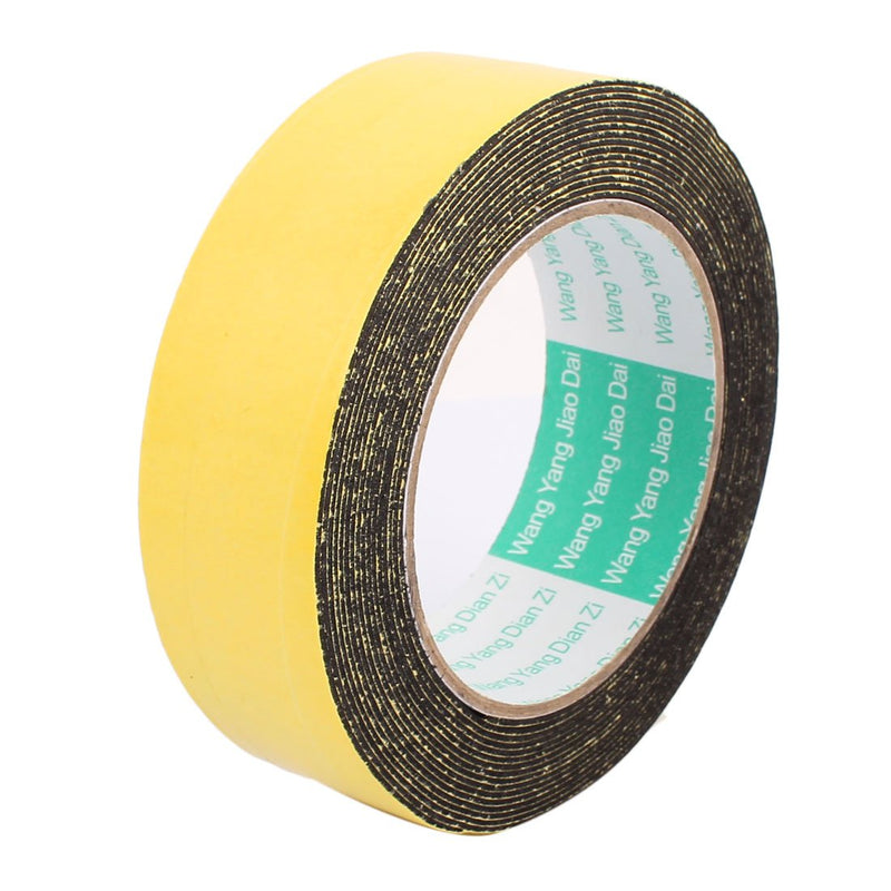 uxcell 2Pcs 35mm x 1mm Single Sided Self Adhesive Shockproof Sponge Foam Tape 5M Length